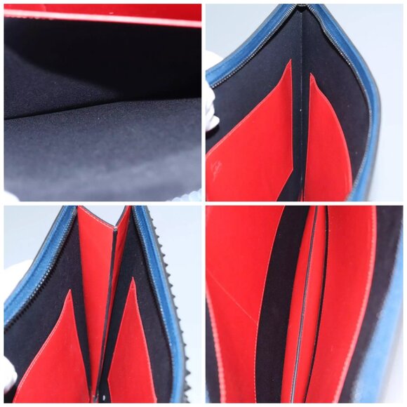 Christian Louboutin Hand Bag Leather Blue Auth - Picture 15 of 16